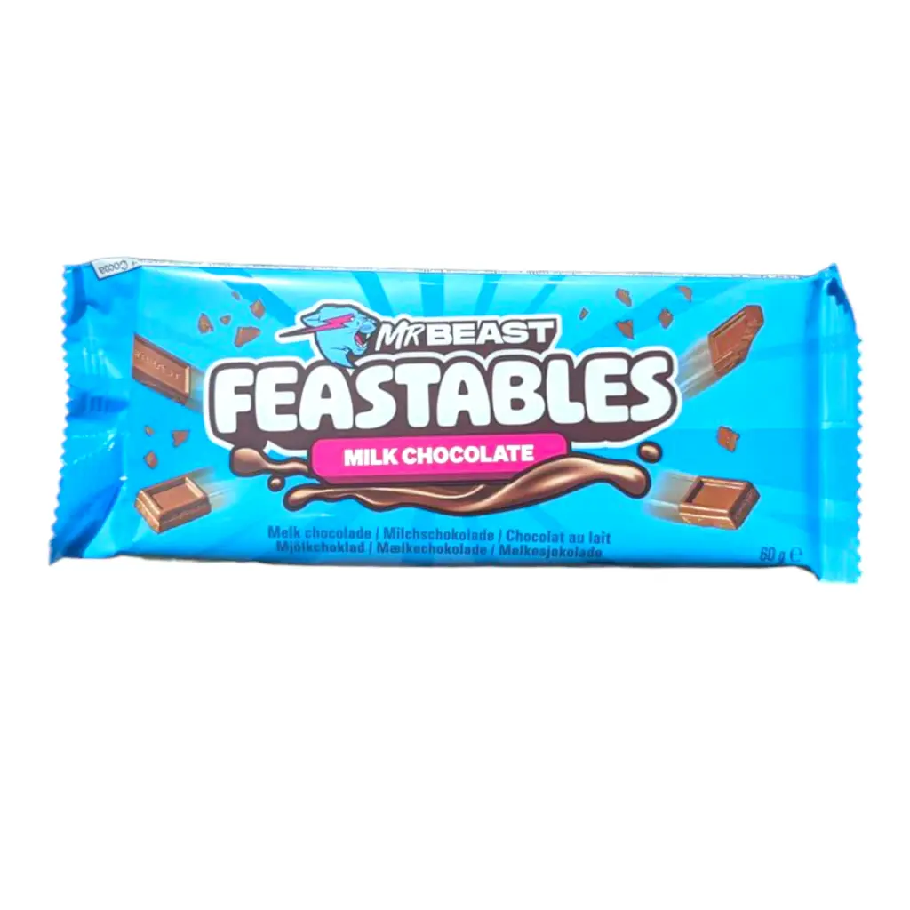 CANDY MR BEAST 10 x 60 GR FEASTABLES MILK CHOCOLATE BLUE PACK (DE)