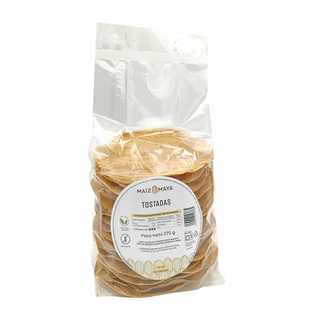 TOSTA MAIZ MAYA 275 GR TOSTADAS DE MAIZ BLANCO 13 CM 20UDS